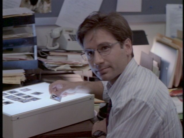 Mulder curating a slide show